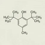 ساختار ملکولی آنتی‌اکسیدان BHT